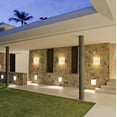 thumbnail image 3 of Lámpara de pared LED moderna para interior y exterior, luz de aleación de aluminio que se enciende hacia arriba y hacia abajo con diseño resistente al viento, a la lluvia y al polvo para sala de, 3 of 5