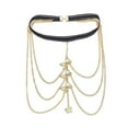 thumbnail image 1 of New Leg Chain Elastic Rope Lace Multi-layer Butterfly Long Women Thigh Metal Garter Fashion, 1 of 7