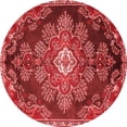 thumbnail image 1 of Ahgly Company Indoor Round Medallion Red Traditional Area Rugs, 7' Round, 1 of 4