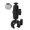 Silver Color, variant on Aluminum Adjustable Satellite Clamp Mount With 2Ball Head For Mini Satellite Dish Trailer Yacht Poles Installation