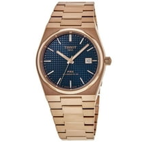 Tissot PRX Powermatic 80 Automatic Blue Dial Rose Gold PVD Steel Men's Watch T137.407.33.041.00