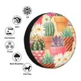 thumbnail image 4 of Sikiie Succulent And Cactus PVC Leather Spare Tire Wheel Cover Spare Tire Cover, for Car Truck SUV Camper Trailer Universal Fit(14-17in)-16 inch, 4 of 6