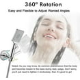 thumbnail image 4 of Stainless Steel Shower Head Holder, 360 Adjustable Adhesive Handheld, 4 of 5