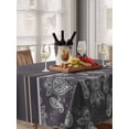 thumbnail image 6 of Boho Purple Flower Table Cloth, Waterproof Tablecloth for Rectangle Tables, Abstract Bohemia Pesley Floral Reusable Washable Fabric Table Cover for Restaurant Kitchen Dining Tables 60"x84", 6 of 9