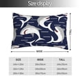 thumbnail image 4 of Kll Angry Shark Pillow Covers Envelope Closure,Super Soft And Cozy Fuzzy Fleece Pillow Case Cover 20"X30", 4 of 9