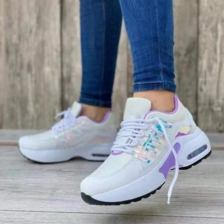 

2022 new casual sports shoes women s flying woven wedge heel round tie mesh breathable women s shoes