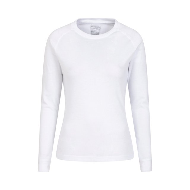 Mountain Warehouse - Jersey Talus de Manga Larga para Mujer (Blanco)