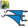 thumbnail image 2 of Plant Hangers,2 Pack Hangs Fence Post Hanger For Bird Feeders, , Lanterns, Wind Chimes, Patio Decor Blue, 2 of 5