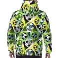 thumbnail image 7 of Balery Football Doodle Pattern Mens Hoodie Kangaroo Pocket Hoodie Pullover Hooded Sweatshirt Ideal for Daily Wear Travel and Home-X-Large, 7 of 7