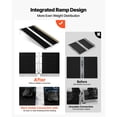 thumbnail image 2 of KFFKFF Portable 5FT Folding Aluminum Wheelchair Ramp, Non-Slip Surface, 800 lbs Capacity, Ideal for Home Steps, Stairs, Entryways, Door Thresholds, Scooters, and Curbs, 2 of 9