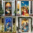 thumbnail image 6 of Farfi Christmas Nativity Door Cover Jesus Holy Night Banner Xmas Door Sign Banner Religious Backdrop Decoration (Type A), 6 of 13