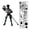 Black, variant on T13 Magnetic Action Figure, Multi-Joint Movable Robot Model with Weapon Accessories, 1-Pack Creative Assembly Decompression Collectible, 5.31in