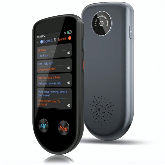 Language Translator Device Instant Two Way Translation Device With 137 Languages 3.5 Inch Touchscreen Portable Offline Online Voice Translation 2024 Real-Time Translator For Travel Business