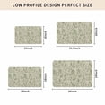 thumbnail image 4 of Sage Green Flowers Door Mat Indoor Outdoor,Rustic Pastoral Botanical Floral Leaf Non Slip Welcome Mat with Rubber Backing,Absorbent Fabric Front Door Mats Entryway Rug for Home Patio Entrance 24"x36", 4 of 8