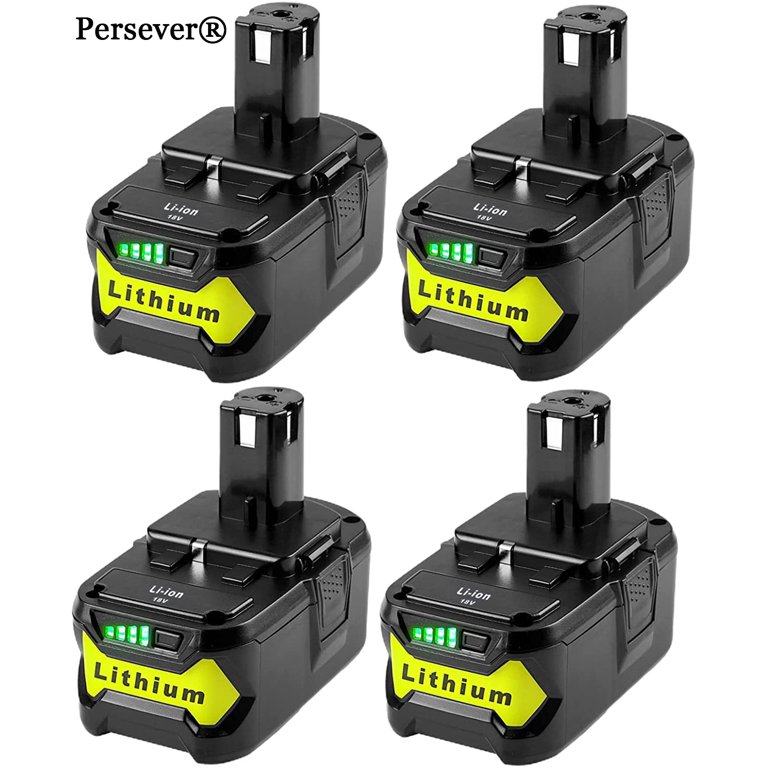 2Packs P102 3.0Ah Replacement for Ryobi 18V Lithium-Ion Battery P102 P103 P104 P105 P107 P108 P109 P122 for 18-Volt Power Tool, Black