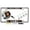 Chrome - Style 1, variant on [Officially Licensed US Marine Corps Product] - USMC Proud Parent - Domed Custom-Made Personalized Narrow (Thin) Top 4 Hole Metal Car License Plate Frame with Free caps - Chrome Frame (Qty: 1)
