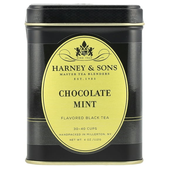 Harney & Sons Black Tea, Chocolate Mint, 4 oz
