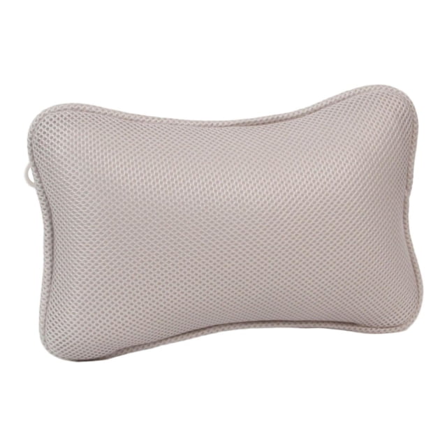Almohada de bañera, almohada de baño para bañera, portátil, antideslizante, de secado rápido, almohadas de bañera, reposacabezas para baño, spa, Gris