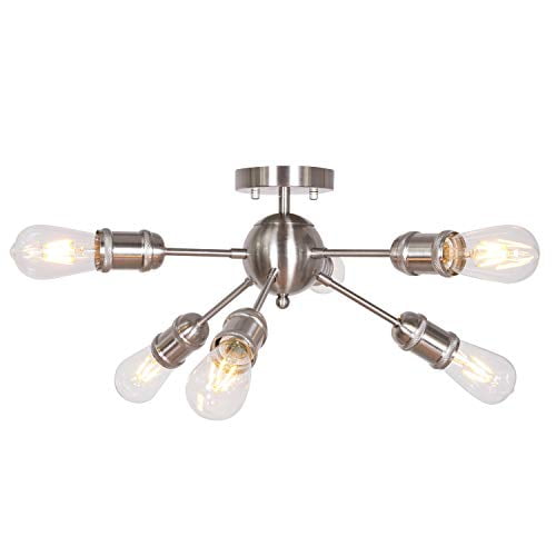 semi flush mount sputnik chandelier