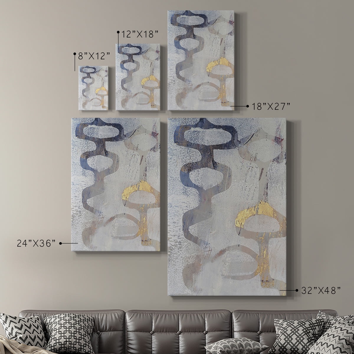 Linx I Premium Gallery Wrapped Canvas - Ready to Hang