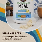 Garden of Life Raw Organic Meal Plant-Based Protein Powder, Vanilla, 28 Servings