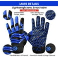thumbnail image 2 of Football Receiver Gloves Youth Receiving Gloves Pro 2.0 Durable Breathable Flexible for Kids Boys Girls in White Red Black Blue Small Large Medium X-Large, 2 of 6