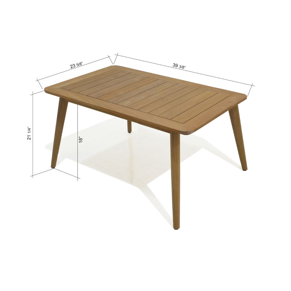 Amazonia Napoli 3-Piece, Aluminum& 100% FSC Certified Teak, Outdoor Patio Bistro Set