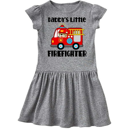 

Inktastic Daddys Little Firefighter Gift Toddler Girl Dress