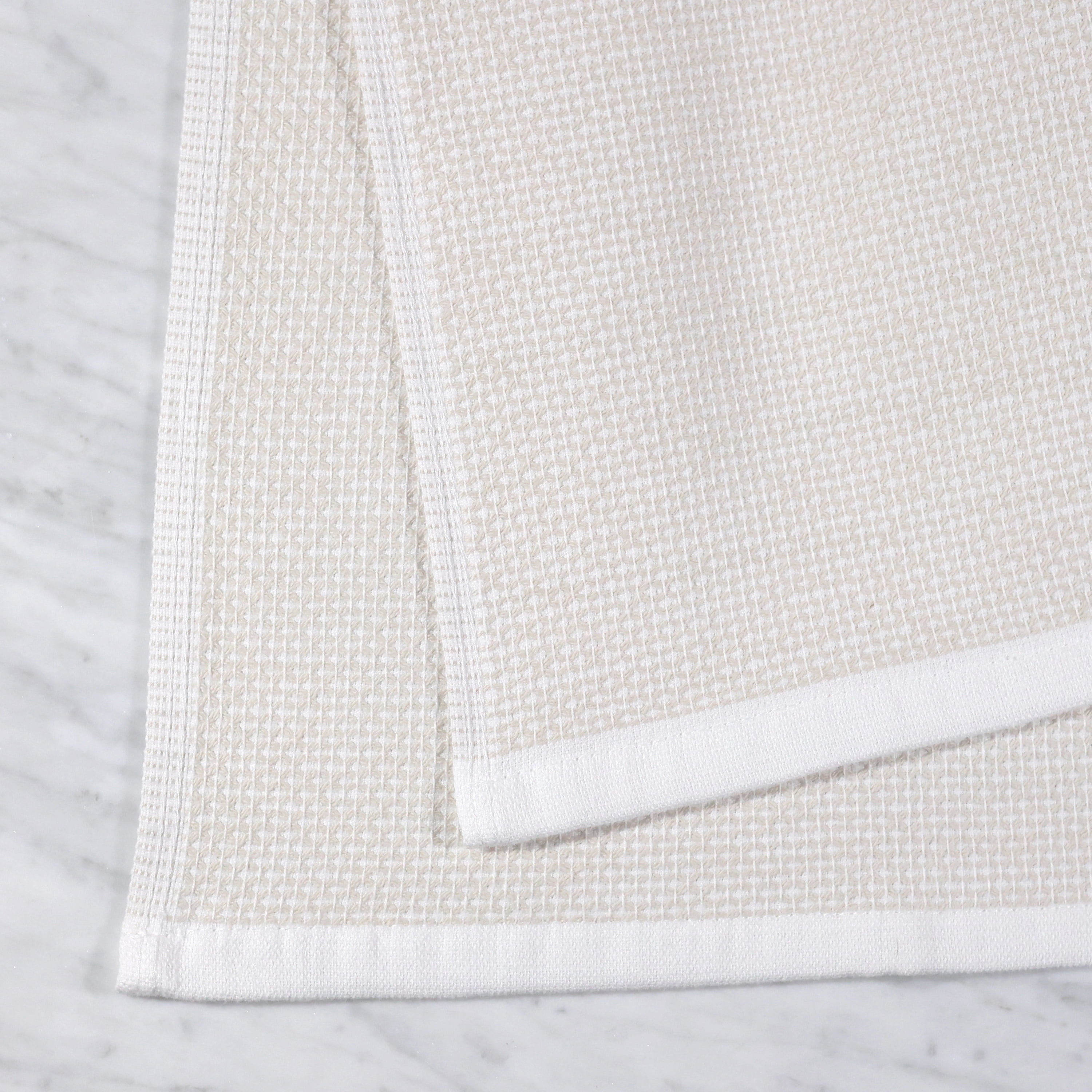 Better Homes & Gardens 2 Piece Flat Woven Kitchen Towel, Papyrus Beige