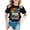 Black, variant on Girls T Shirts Breathable Letter Print Crew Neck Short Sleeve Tee for Casual Wear Girls' Tops Tees Blouses Black 3 Years-4 Years