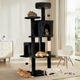 thumbnail image 7 of NINESHI 58" Cat Tree Large Cat Tower Condo w/ Multi-Level Scratching Post for All Indoor Cats, Black, 7 of 7