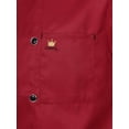 thumbnail image 5 of Alvivi Chef Jacket for Men Short Sleeve Chef Shirt Kitchen Cooking Work Uniforms Loose Fit Red-A XXL, 5 of 7