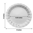 thumbnail image 2 of Balsa Circle 25 Silver Geometric Round 9" Metallic Disposable Dinner Paper Plates Tableware, 2 of 8
