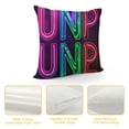 thumbnail image 4 of YINGXI Neon Colorful Just One More Game Decorative Throw Pillow Cover, Decorations For Game Boys , for Chair, Gift for Boys Men 18x18in, 4 of 5