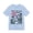 Baby Blue, variant on Top Secret Skull Face Tee Grunge Graphic T-Shirt Retro Collage A-6