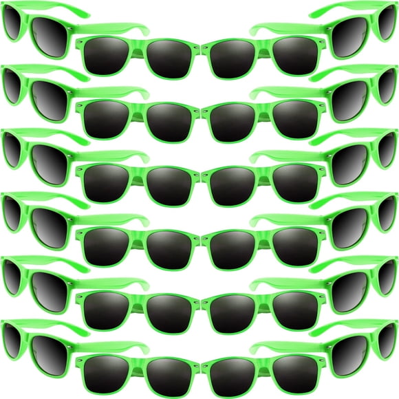 Lentes de Sol para Niños MIAHART Verdes Paquete de 24 con Lentes Polarizadas UV400