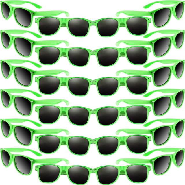 Lentes de Sol para Niños MIAHART Verdes Paquete de 24 con Lentes Polarizadas UV400