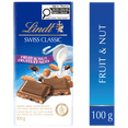 thumbnail image 3 of Lindt SWISS CLASSIC Fruit & Nut Milk Chocolate Bar, 100 Grams, 3 of 6