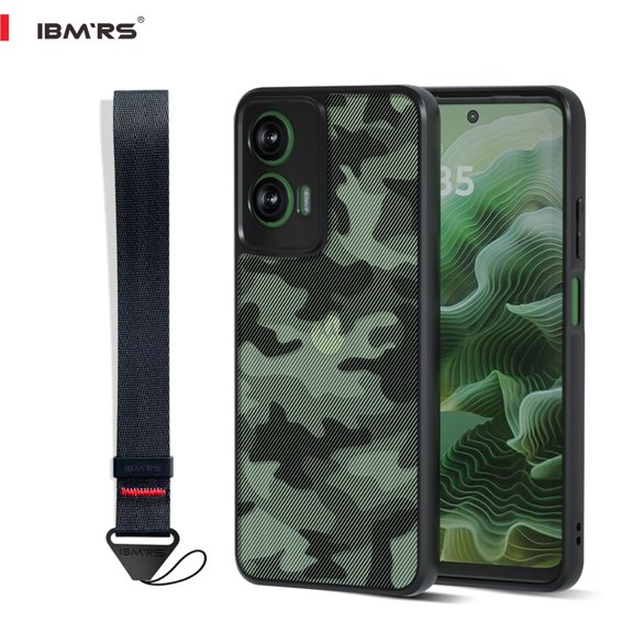 IBMRS Designed for Motorola Moto G35 Case, camo Clear transparent phone protection shell