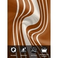 thumbnail image 7 of Burnt Orange Beige Striped Cloth Napkins Set of 8 Reusable Dinner Napkins, Modern Farmhouse Retro Lines Cocktail Napkin Washable Table Napkins for Wedding/Holiday Party/Baby Shower 20"x20", 7 of 7