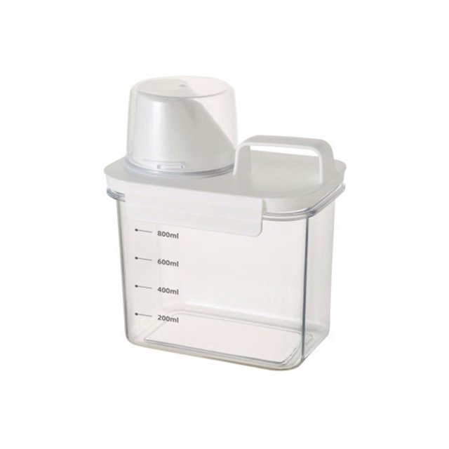 Toystoory Caja de almacenamiento de alimentos de gran capacidad para el hogar, transparente, a prueba de humedad, organizador de granos de café Juegos de accesorios de baño 1100ml Tipo 2