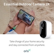 Restored Arlo VMC3250-100NAR Essential 2nd Gen 2K, 2-cam, White