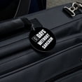 thumbnail image 5 of Days Without Sarcasm Equals Zero Funny Round Luggage ID Tag Card Suitcase Carry-On, 5 of 7