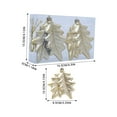 thumbnail image 3 of FastXmas 2Pcs Christmas Tree Leaves Hanging Ornaments Set, 3.4 x 4 Inch Glitter Heteromorphic Leaves Christmas Tree Decorations,Plastic Shatterproof Leaves Pendants for Xmas Tree,Wreath,Wedding Decor, 3 of 7