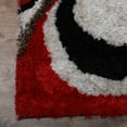 thumbnail image 2 of Rugsotic Carpets Hand Tufted Shag Polyester Eco-Friendly Area Rugs - 9'x12', Rectangle, Ivory Red, Plain Solid Design, High Pile Handmade Anti Skid Rugs for Living Room, Bed Room K00019, 2 of 5