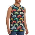 thumbnail image 2 of Balery Retro Video Game Camisetas sin mangas para hombre, absorbe la humedad y protege contra el mal olor.-Medium, 2 of 7