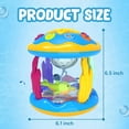 thumbnail image 6 of LieGorJi Babies Ocean Rotating Musical Toys, Infant Crawling Tummy Time Toys, Learning Musical Toy, Birthday Gifts for 1-3 3-5 5-8 Year Old (Blue), 6 of 7