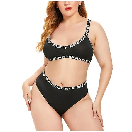 

Sports Bras for Women Womens Strap Crochet Lace Cutout Teddy Lingerie Embroidery Gauze Underwear Plus Size Lingerie for Women Strapless Bra on Sale Clearance Black 2XL