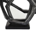 thumbnail image 4 of Benjara Abstract Decorative Tabletop Sculpture- Gray Resin Geometric- 17 Inch, 4 of 6