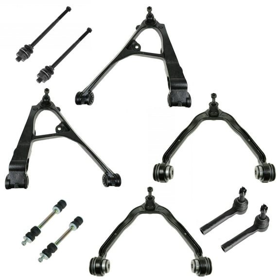 TRQ For 99-05 06 Silverado Sierra Tahoe Control Arm Ball Joint Tie Rod 10pc Kit PSA58569